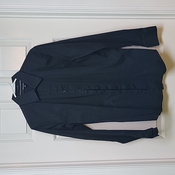 Men's black button down shirt - Picture 1 of 2